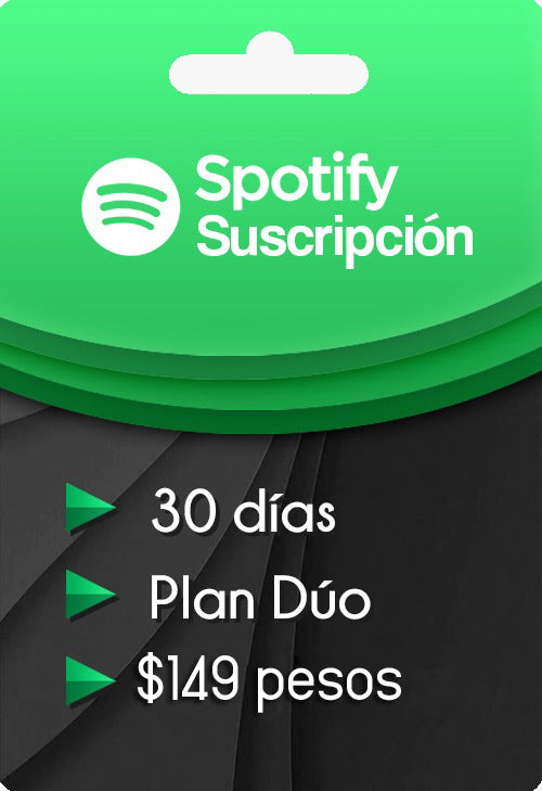 Suscripción a Spotify Plan Duo por 30 días