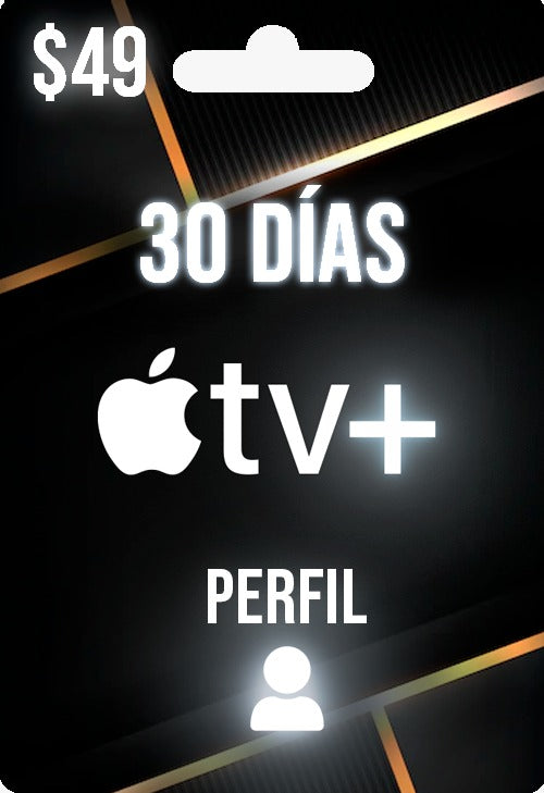 Ficha de 30 dias Apple tv + (1 perfil)