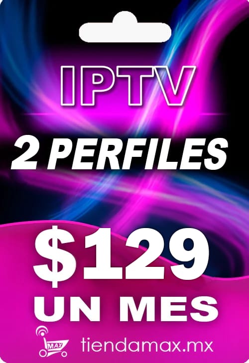 Ficha de 30 dias IPTV (2 perfiles)