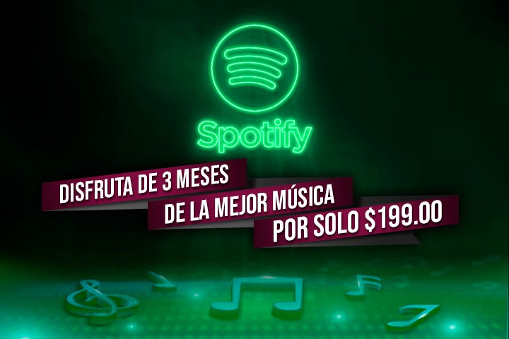 PROMOCIÓN: Suscripción a Spotify 3 meses por $199
