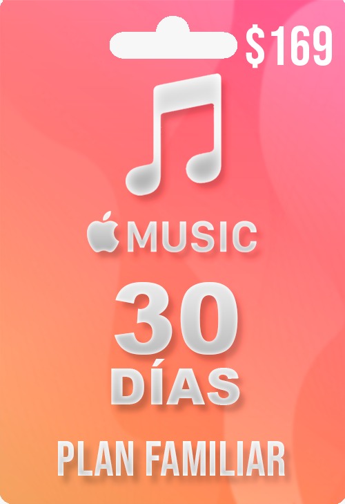 Ficha de 30 dias Apple Music (plan familiar)