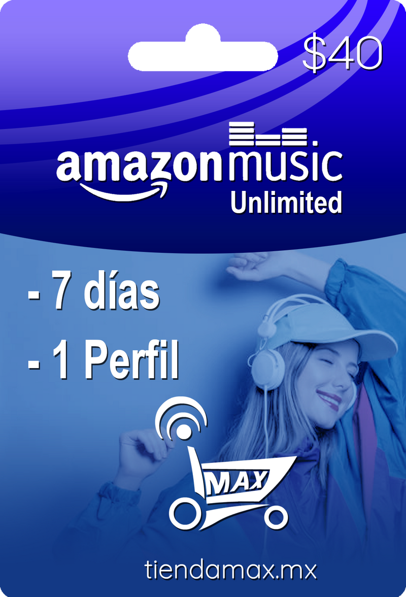 Ficha de 7 dias Amazon Music Unlimited