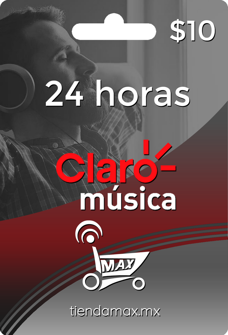 Ficha de 24 horas Claro Music (1 perfil)
