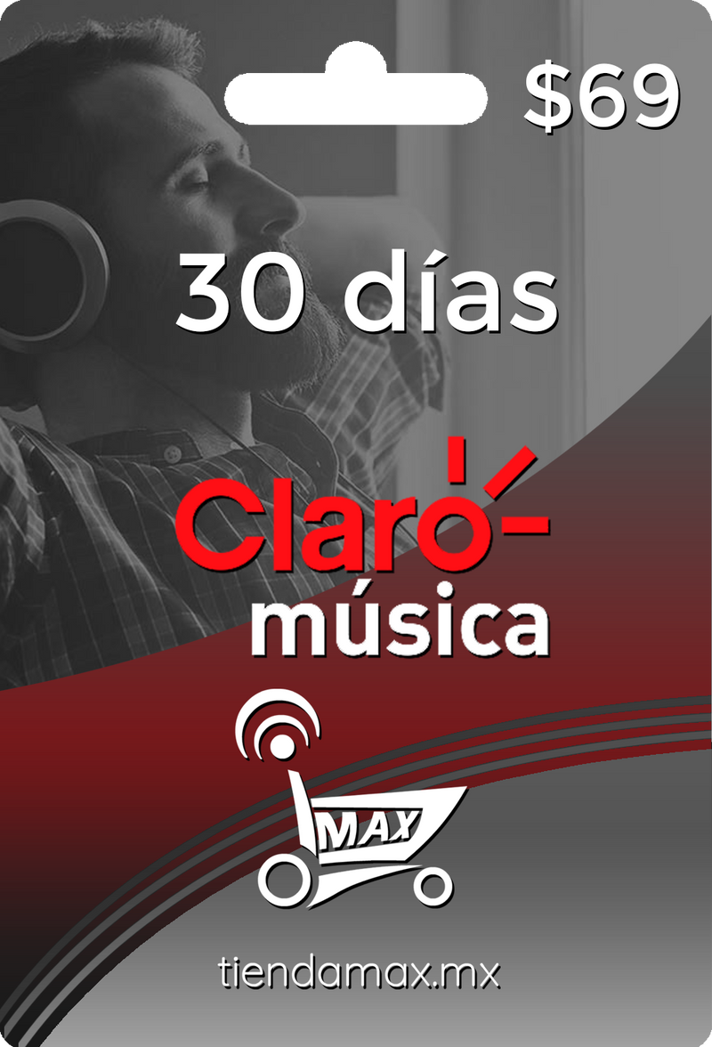 Ficha de 30 días Claro Music (1 perfil)