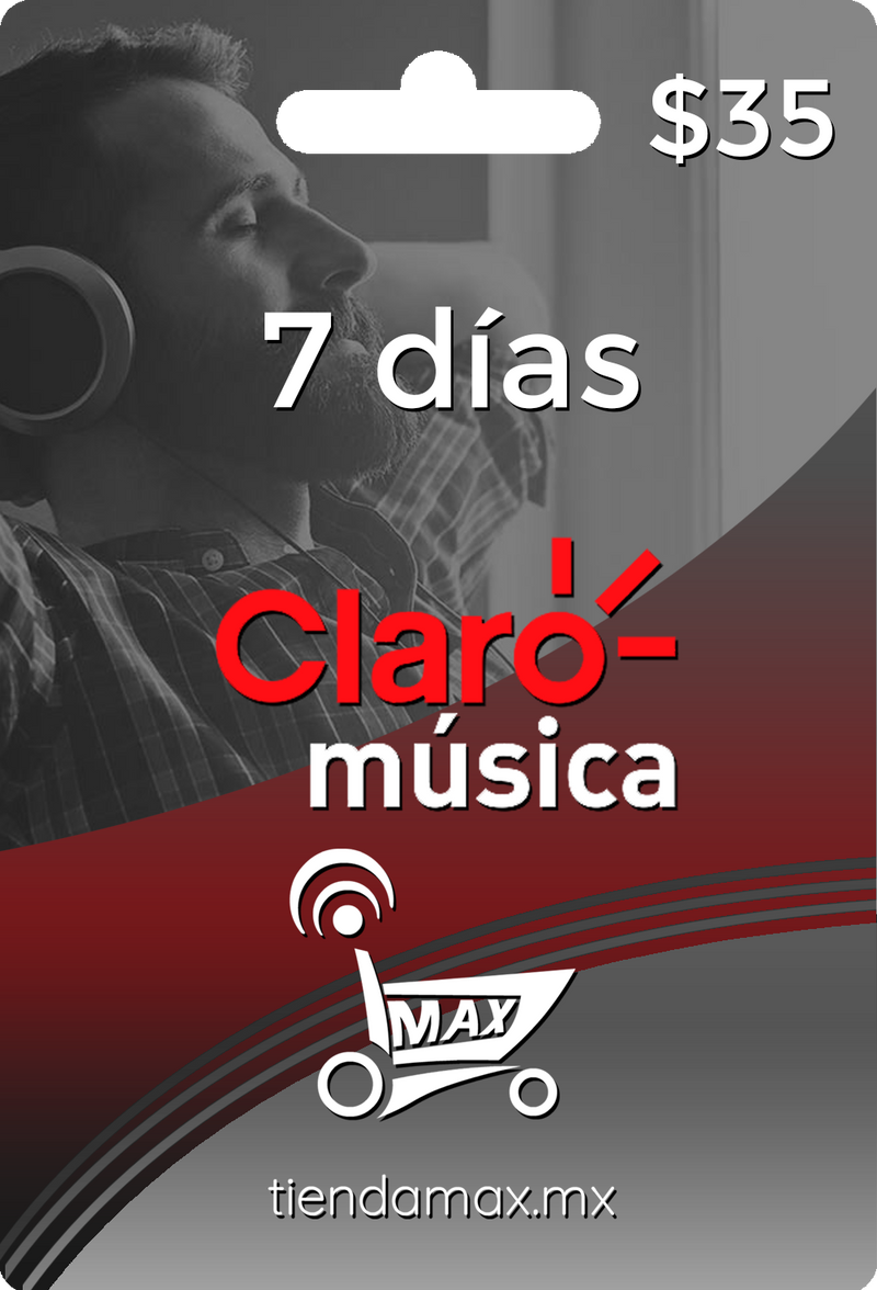 Ficha de 7 dias Claro Music (1 perfil)