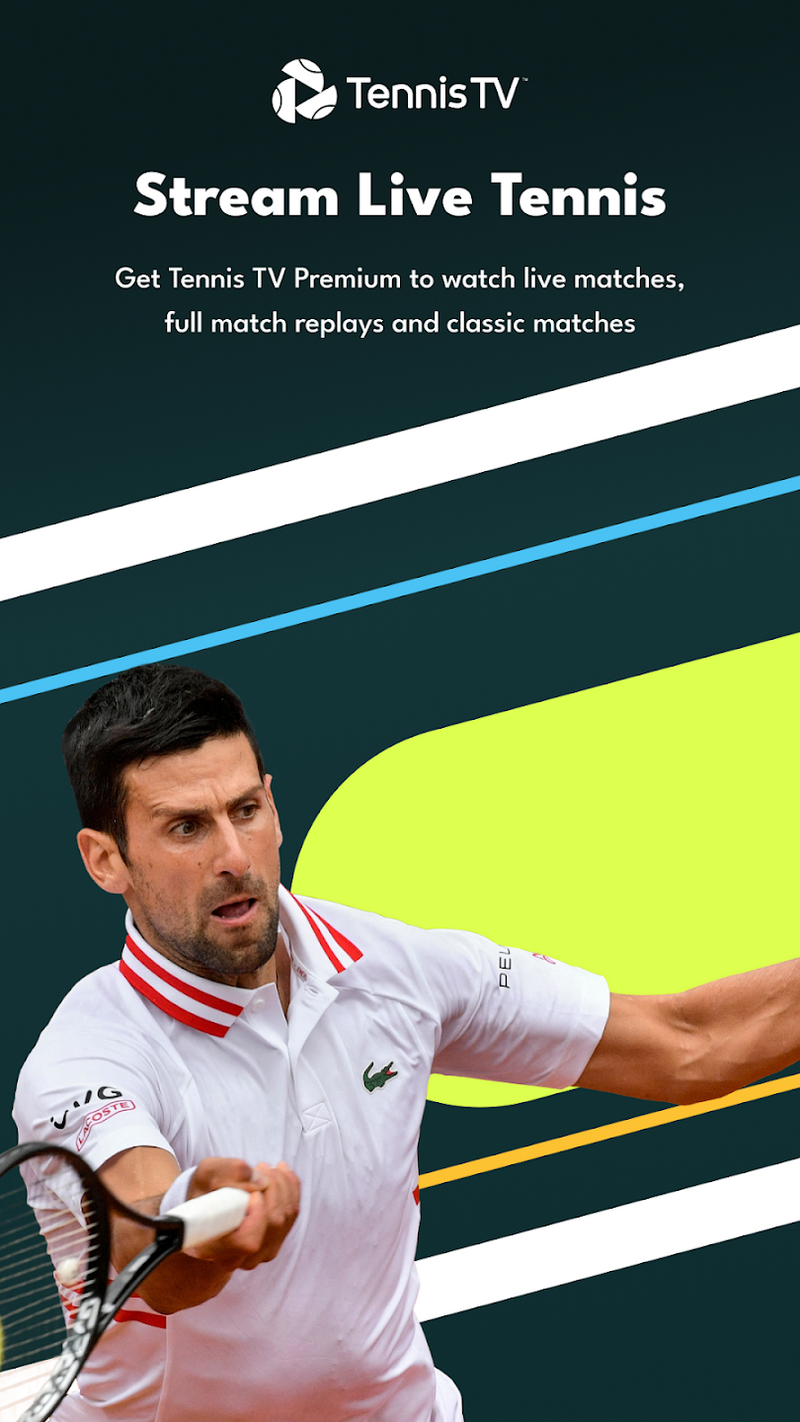 Suscripción a Tennis TV - Live Streaming por 30 días