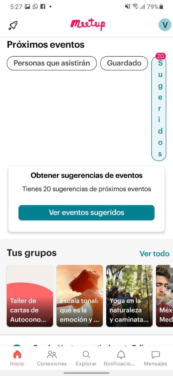 Meetup: Social Events & Groups Suscripción 30 días