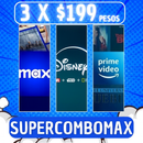 Max+Disney+Prime Video por un mes