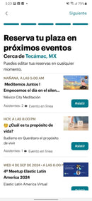 Meetup: Social Events & Groups Suscripción 30 días