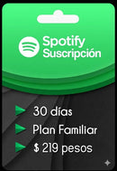 Suscripción a Spotify Plan Familiar por 30 días