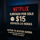 Ficha de 24 horas Netflix (1 perfil)