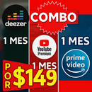 Youtube + Amazon + Deezer
