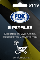 Ficha de 30 días fox Sports (2 perfiles)
