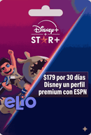 30 días Disney premium con ESPN (1 perfil)