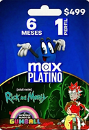 6 meses Max Platino (1 perfil)