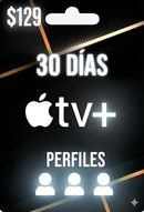 Ficha de 30 dias Apple tv + (3 perfiles)