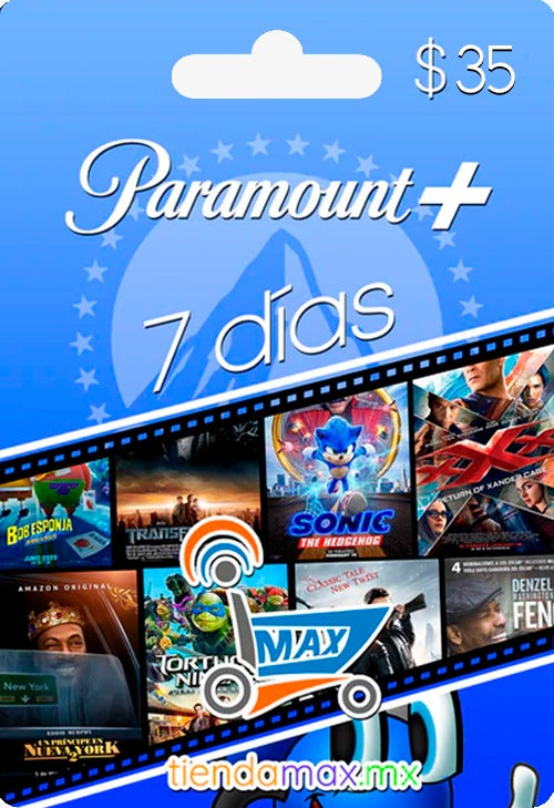 Ficha de 7 días Paramount (1 perfil)