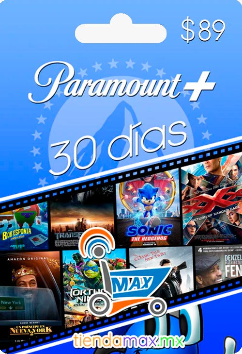Ficha de 30 dias Paramount (2 perfiles)