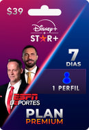 Ficha de 7 dias DIsney Estándar (1 perfil)