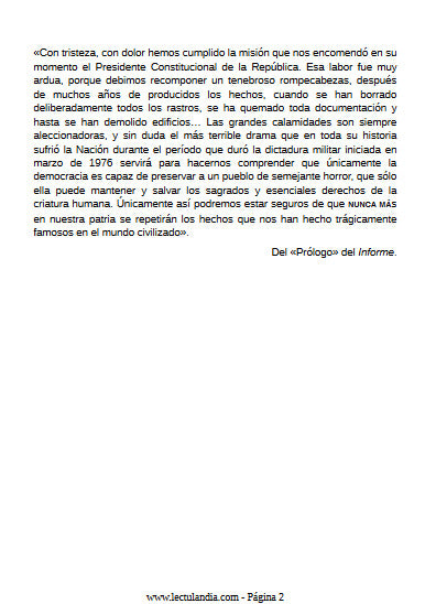 Nunca mas Comisión Nacional sobre la Desaparición de Personas