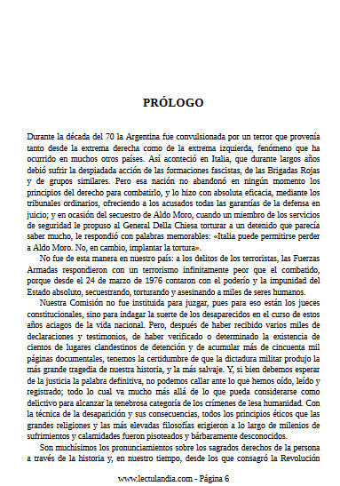 Nunca mas Comisión Nacional sobre la Desaparición de Personas