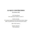 Lo que construimos