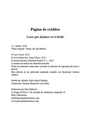 Cosas que dejamos en el olvido