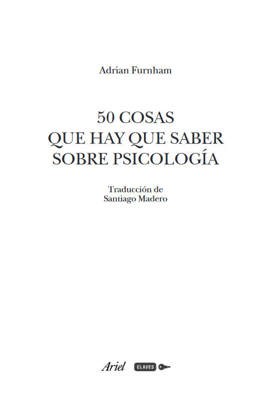 50 cosas que hay que saber de la psicología