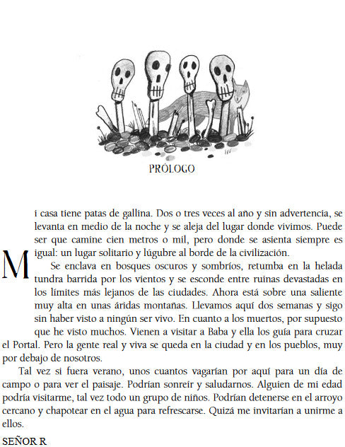 La casa con patas de gallina