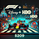 Oferta vendedora (formula 1 + Disney + HBO) un mes
