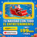 1 mes Prime Video y Youtube $99