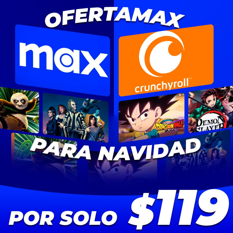 Max+Crunchyroll por 119