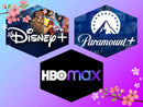 30 días Disney + Paramount + Hbo Max un mes