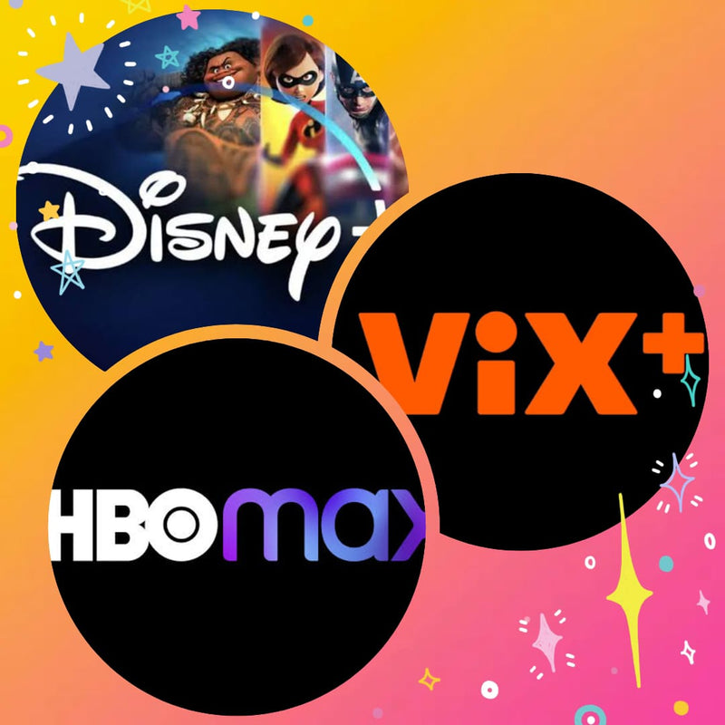 30 días Disney + Vix + Hbo Max