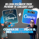 Disney con ESPN + Canva un mes