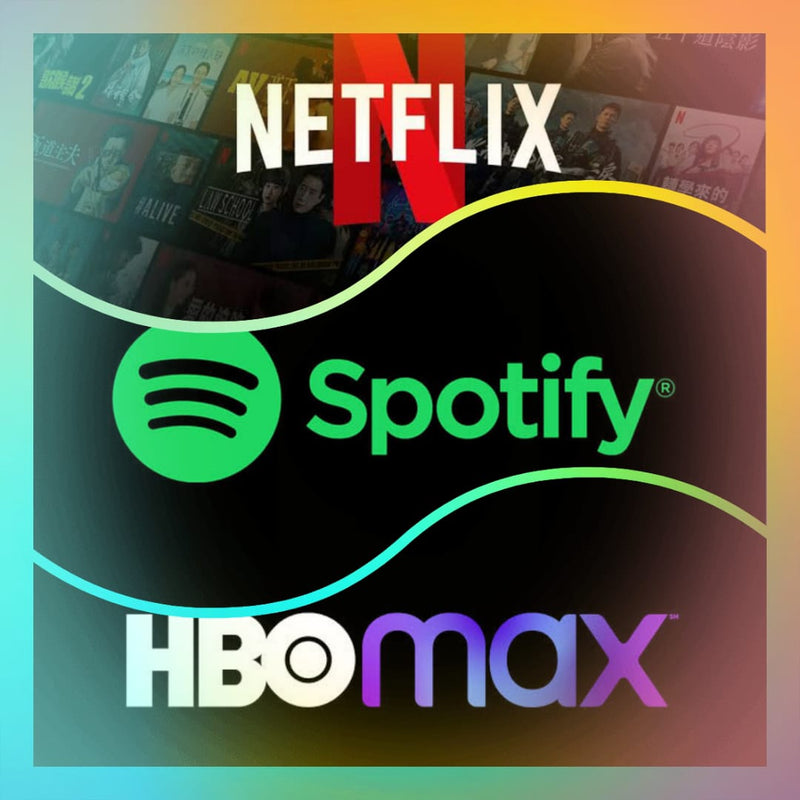 30 días Spotify+ Hbo Max + Netflix