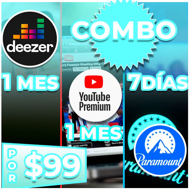 Youtube + Deezer + Paramount