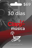 Ficha de 30 días Claro Music (1 perfil)
