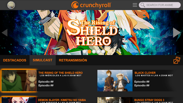 Ficha de 7 dias Crunchyroll (1 perfil)