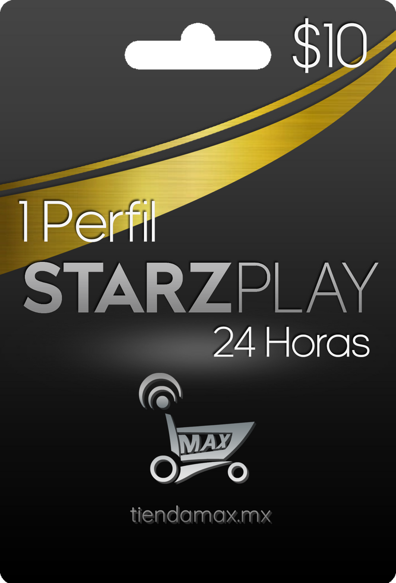 Ficha de 24 horas Starz Play (1 perfil)