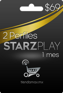 Ficha de 30 días Starz Play (2 perfiles)