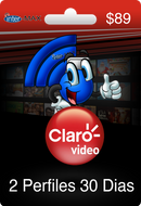 Ficha de 30 dias Claro Video (2 perfiles)